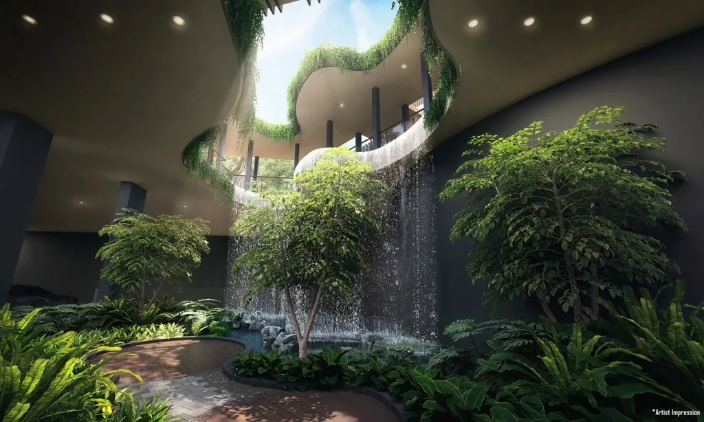 Kassia cascading waterfall